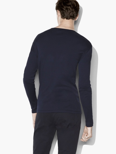 LONG SLEEVE PIMA COTTON TEE – DE COSIMO ITALY